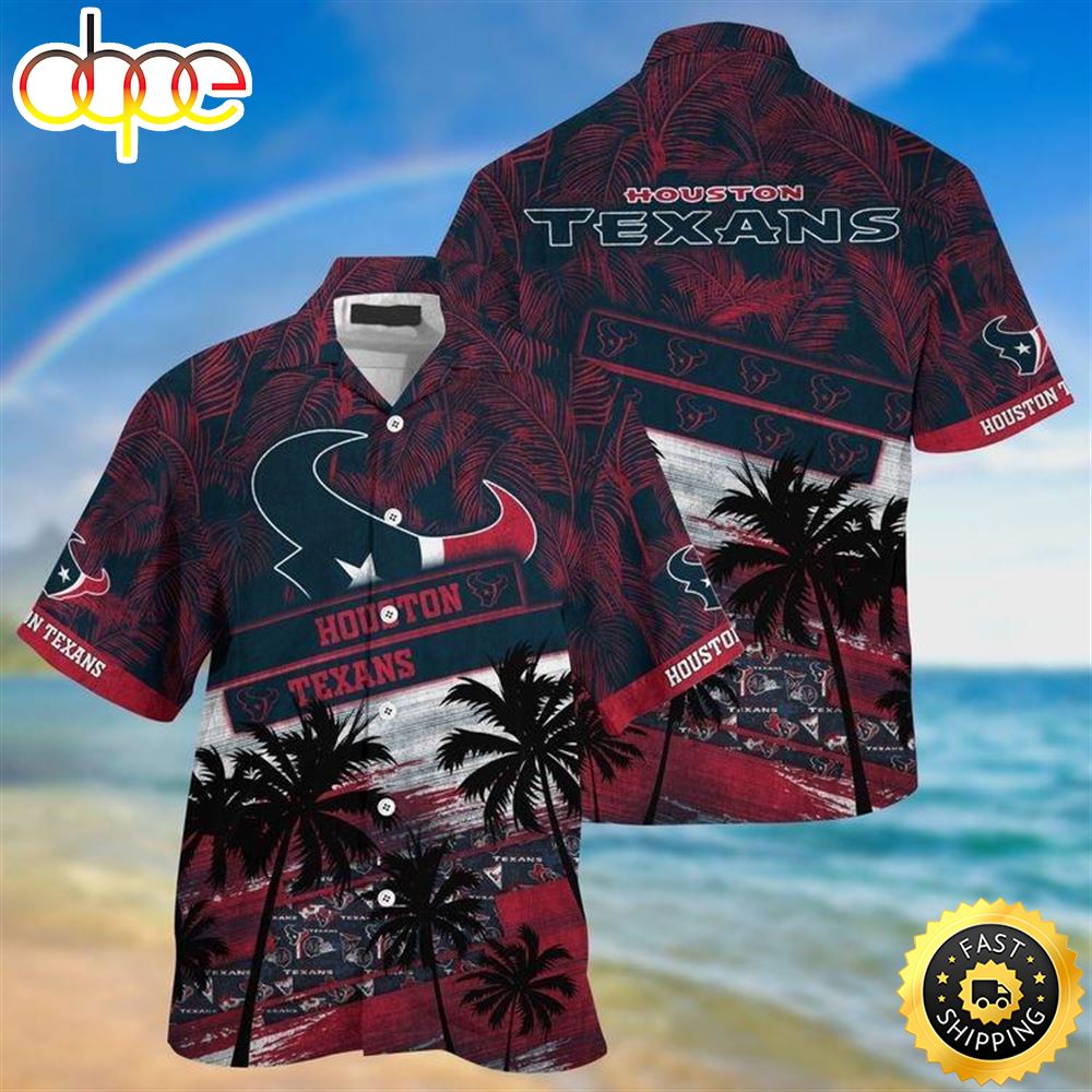 Houston Texans Beachwear For Men Nfl Sport Hawaiian Shirt Mwchbu