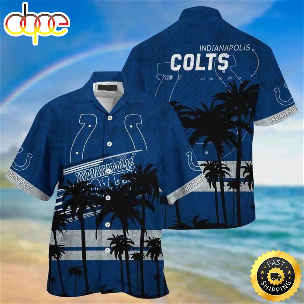 Indianapolis Colts Beachwear For Men Nfl Sport Hawaiian Shirt Uhmllb