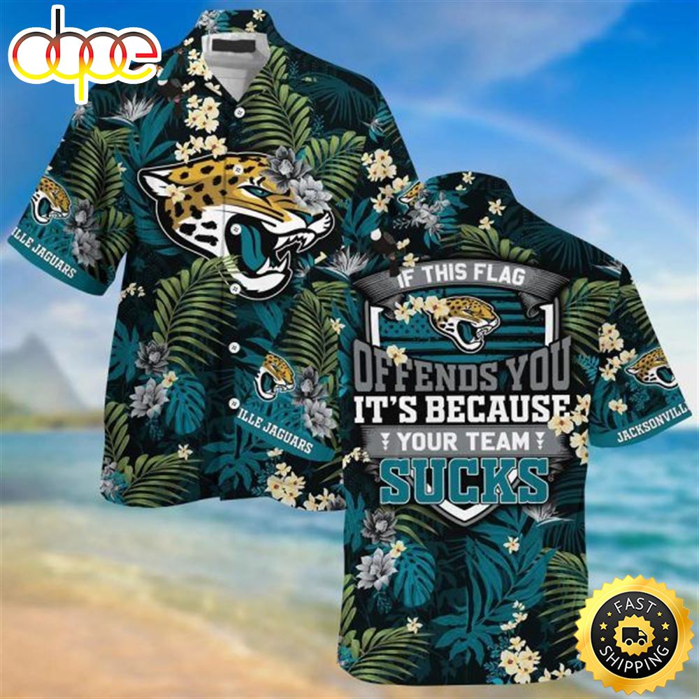 Jacksonville Jaguars Sucks Beachwear For Men Nfl Sport Hawaiian Shirt Atthkx