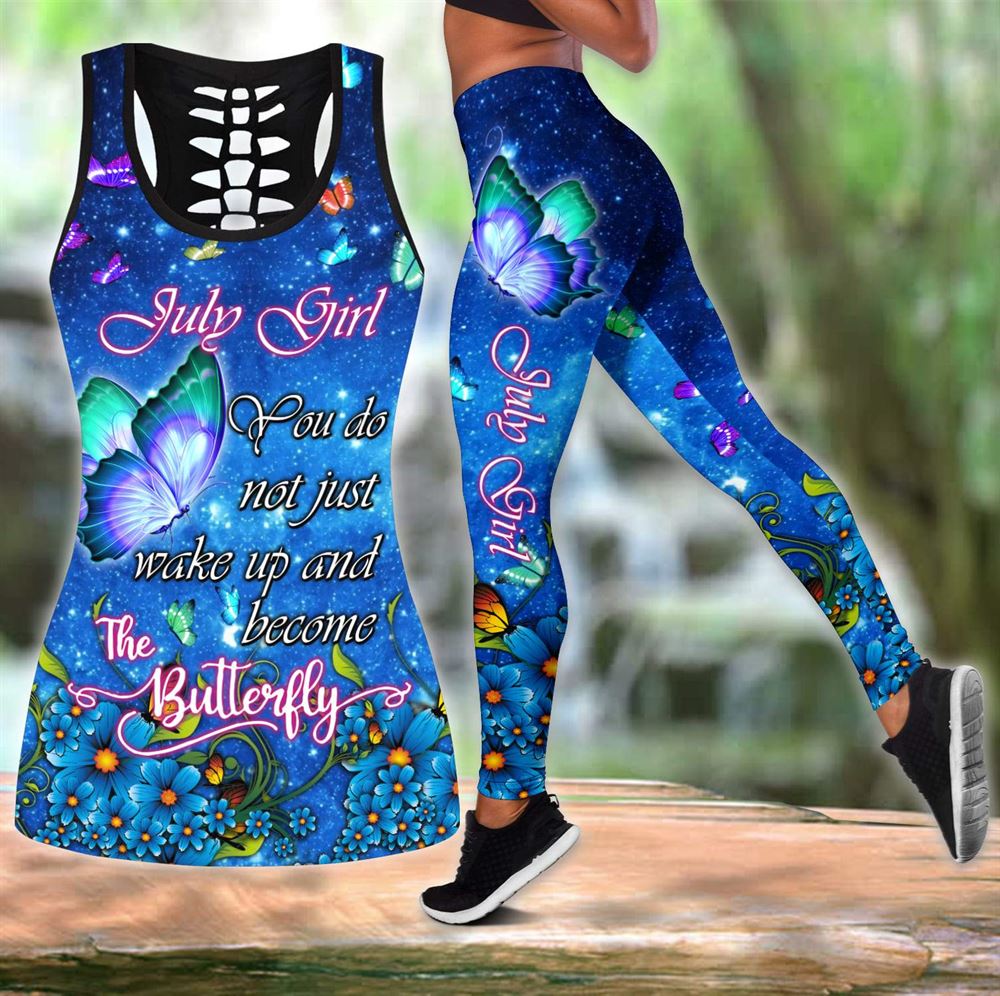 July Girl You Do Not Jusst Wake Up All Over Printed Women S Tanktop Leggings Set Perfect Workout Outfits Gifts For Hippie Life 1 Rfgkqd
