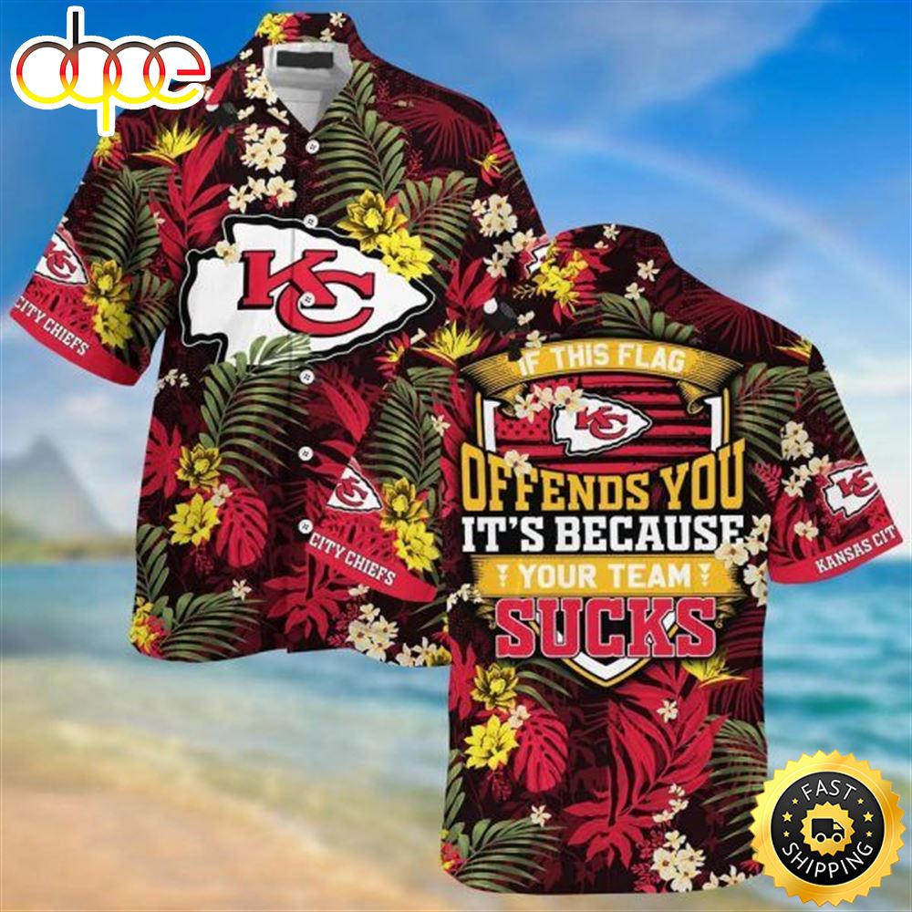 Kc Chiefs Sucks Beachwear For Men Nfl Sport Hawaiian Shirt Vy0so4