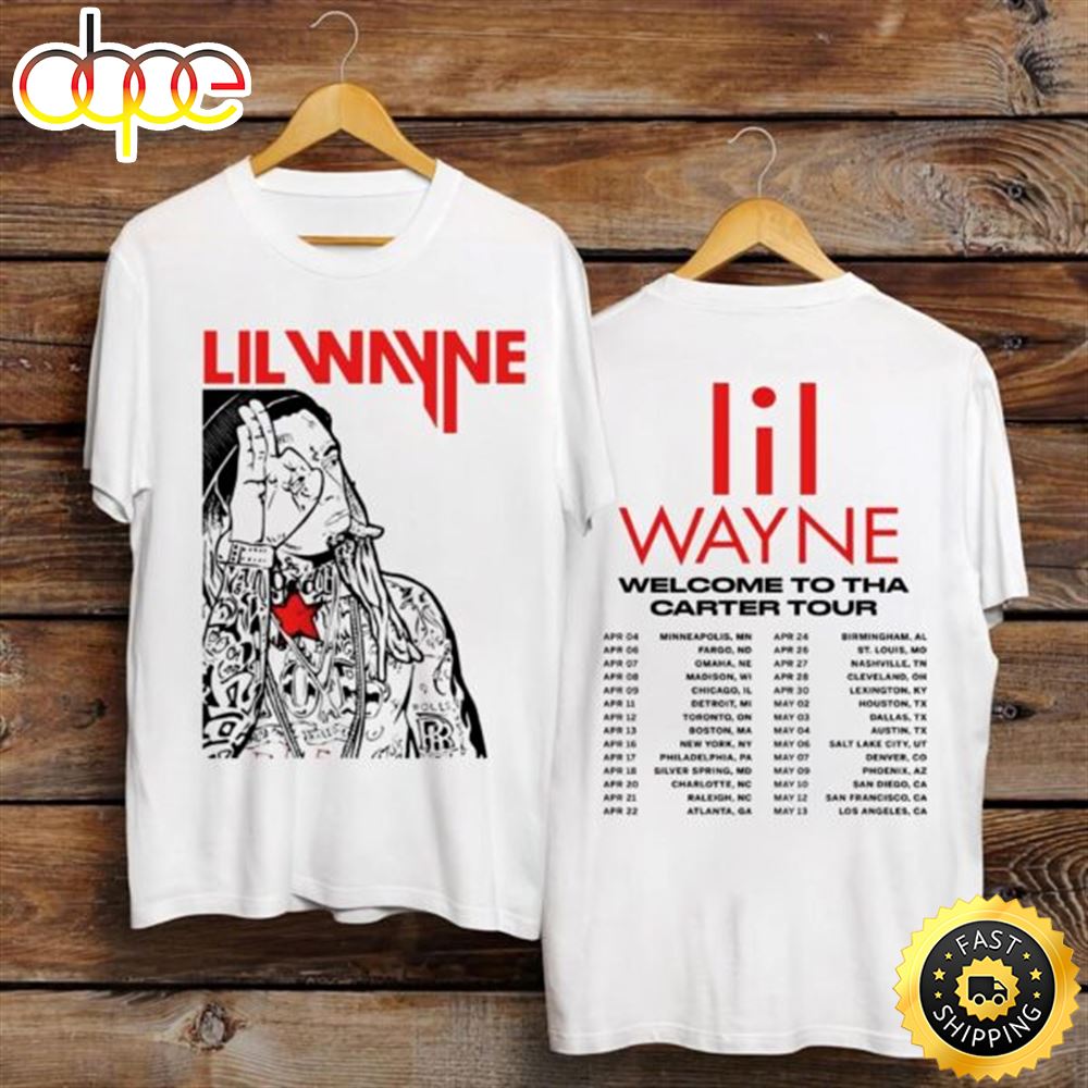 Lil Wayne Tour 2023 Unisex Black Shirt Qhpuch