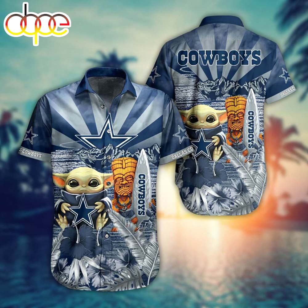 Limited Dallas Cowboys Cute Yoda Hug Cowboys Hawaiian Shirt Ucbfsl