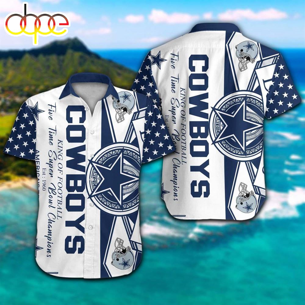 Limited Dallas Cowboys King Of Football Hawaiian Shirt Eb6wih