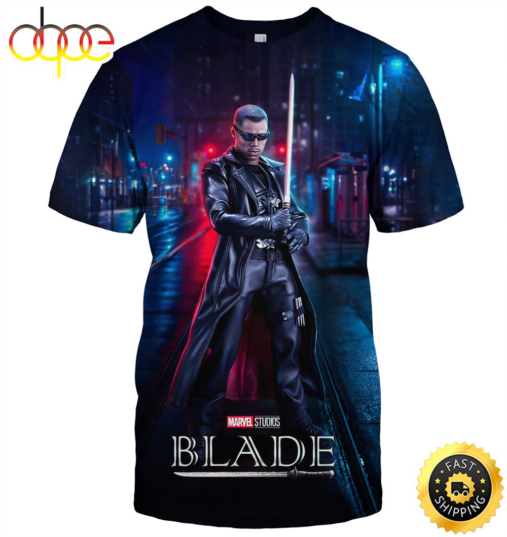 Marvels Blade Sets 2023 Release Date Poster All Over Print T Shirt Vcpgx5