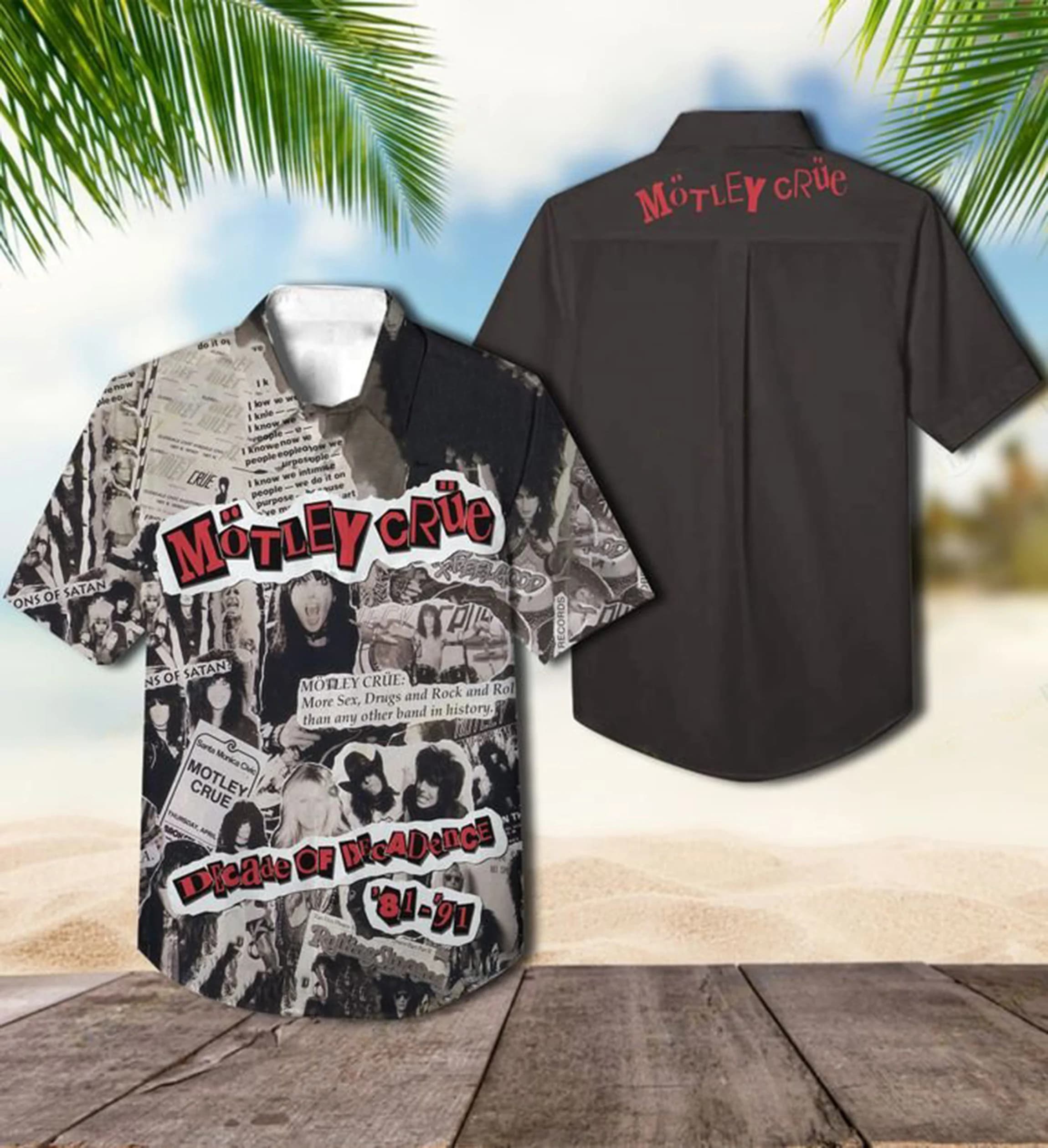 Motley Crue Hawaiian Shirt 2023 Music Hawaiian Shirt Cntl8z