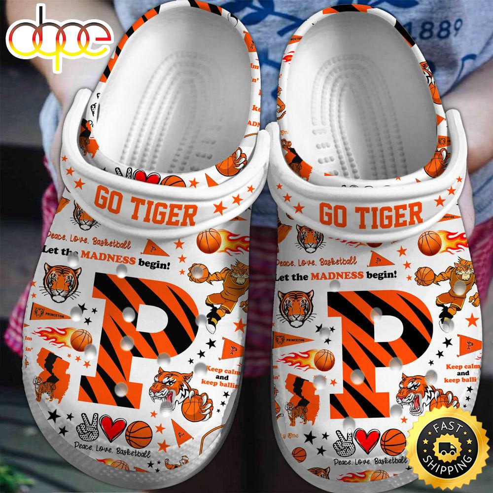 Princeton Tigers NCAA Sport Crocs Clogs Crocband Shoes Comfortable For Men Women And Kids Xwkun3