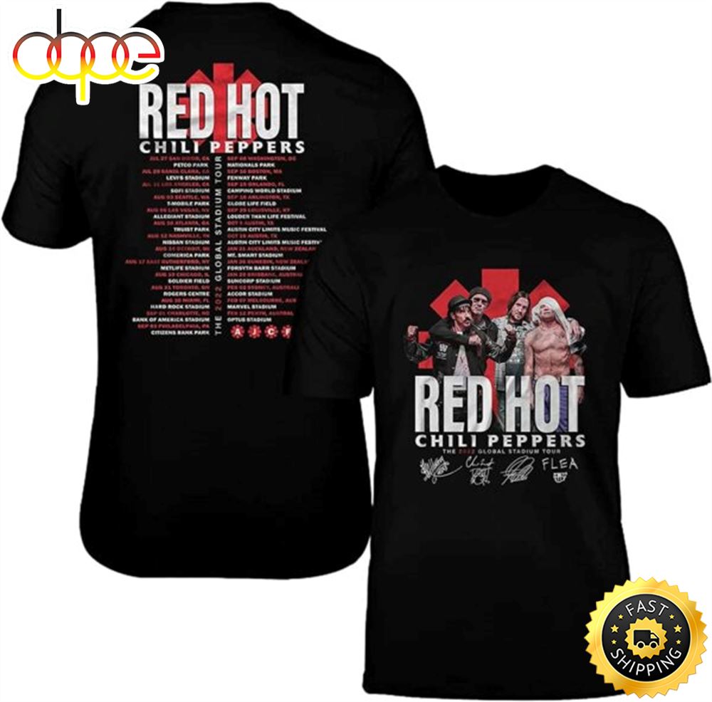Red Hot Chili Peppers Unlimited Love Tour 2023 Shirt Uj4vp7