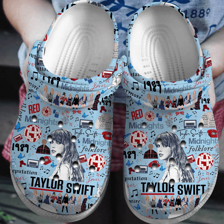 Taylor Swift Crocs Comfortable Clogs Shoes Crocband Py4mzm