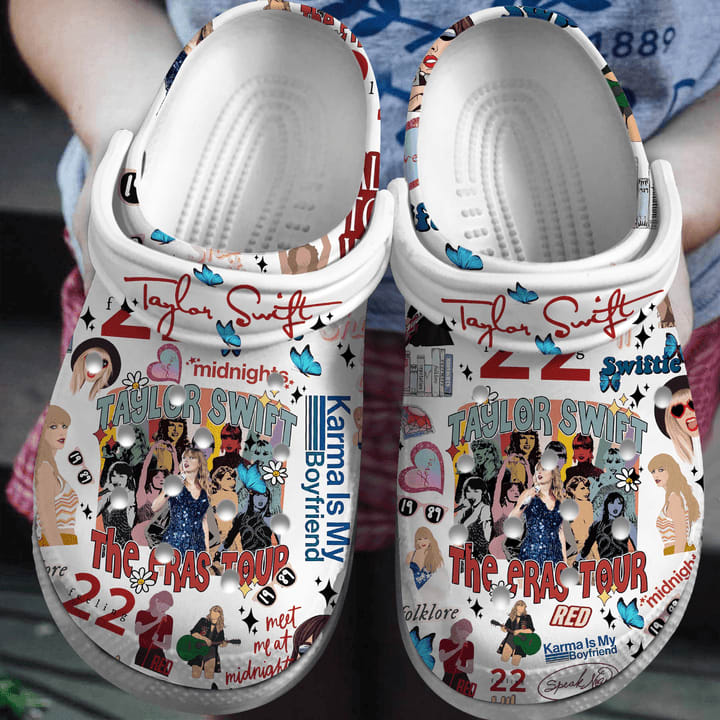 Taylor Swift Crocs Crocband Comfortable Shoes Clogs – Musicdope80s.com