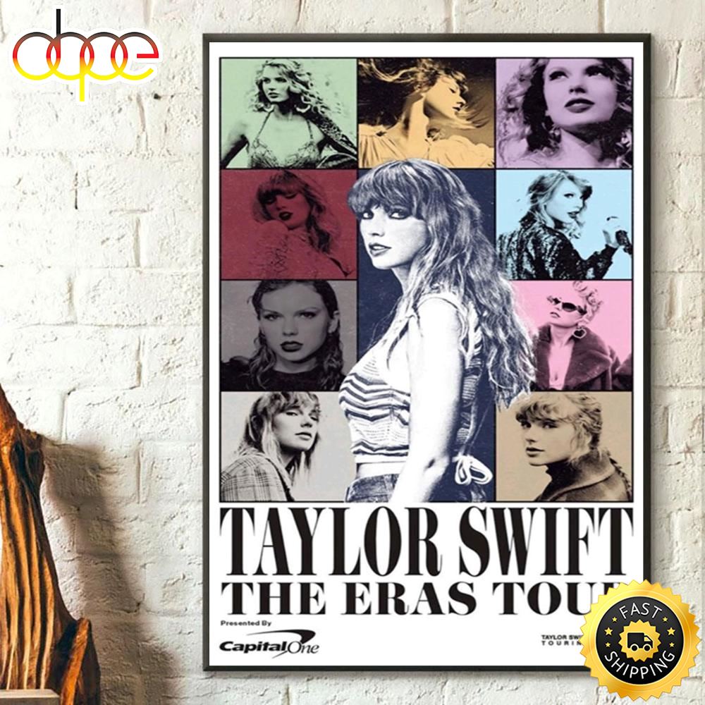 Taylor Swift Eras Tour Poster Tour 2023 Canvas Zcszy6