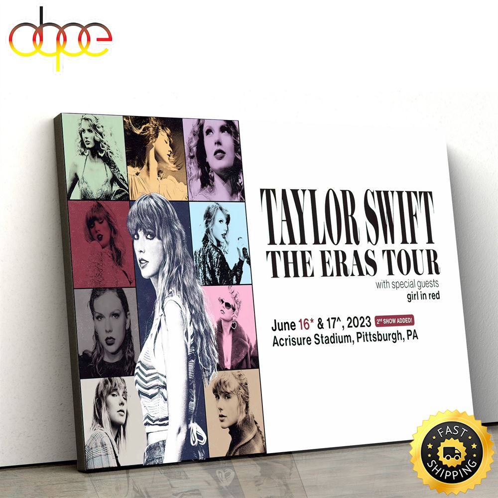 Taylor Swift The Eras Tour Presented By Capital One Tour 2023 Canvas Siclc9