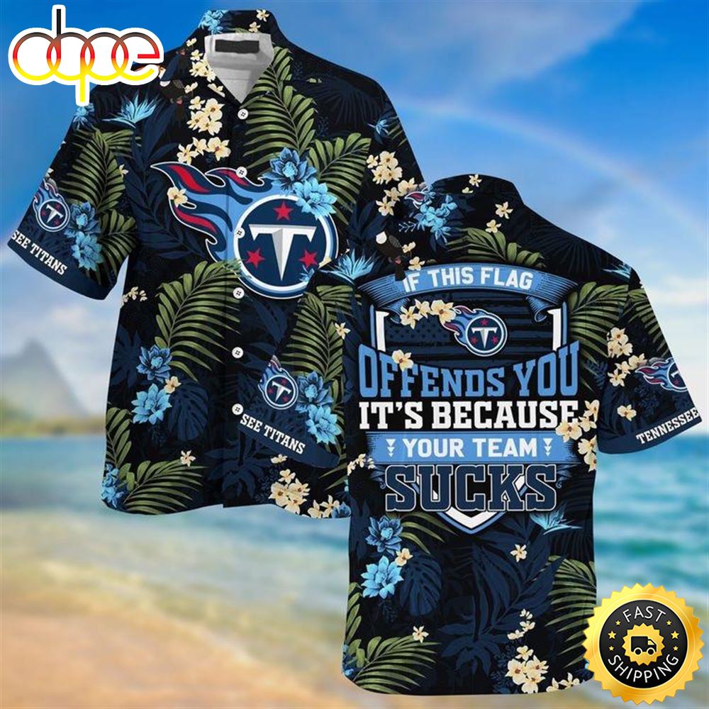Tennessee Titans-Sucks Beachwear For Men Nfl Sport Hawaiian Shirt –
