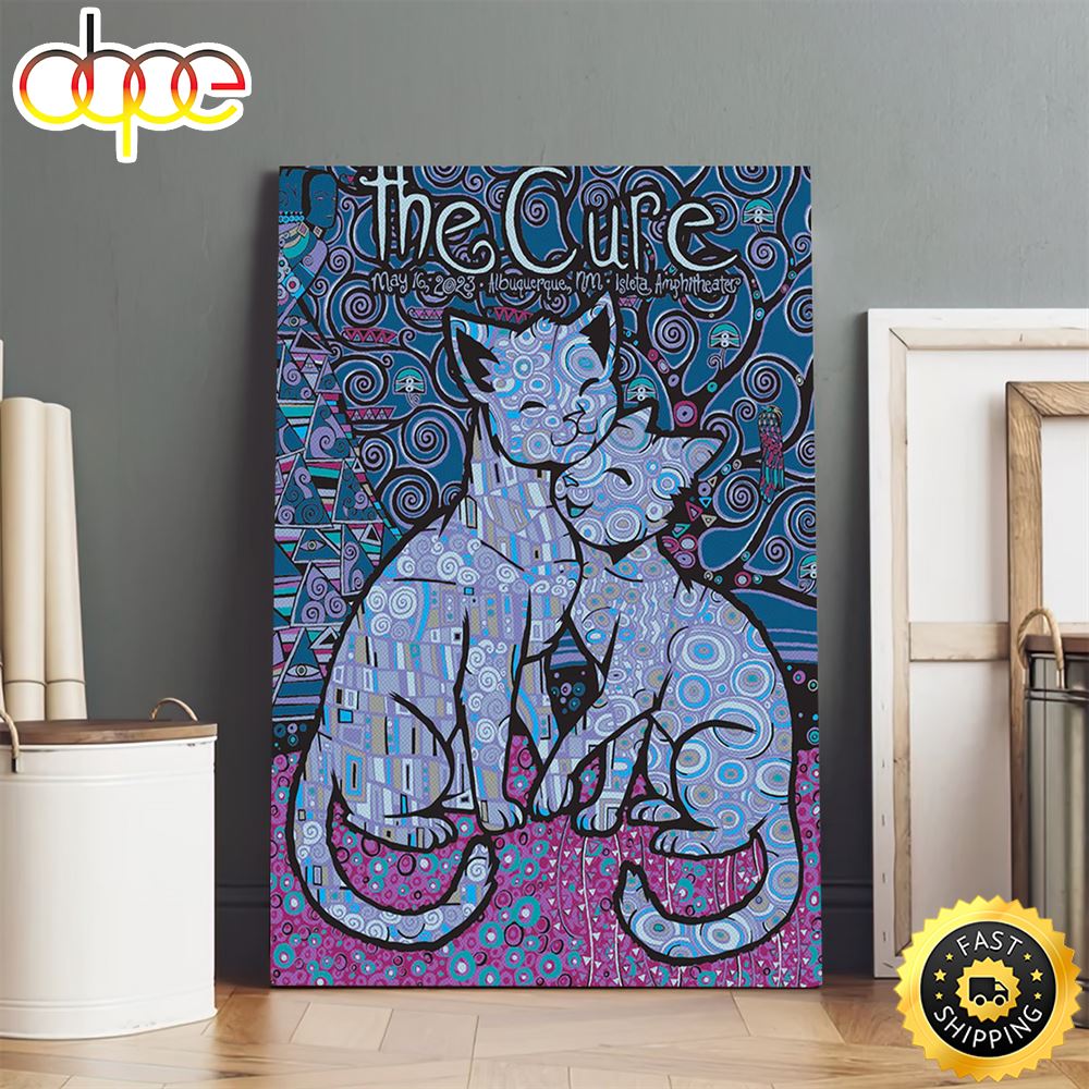 The Cure Albuquerque May 16 Tour 2023 Second Edition Poster Canvas Ls9srg