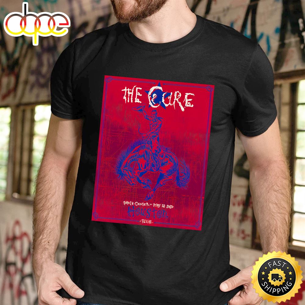 The Cure Houston May 12 Tour 2023 Second Edition Unisex Tshirt Iit5ig