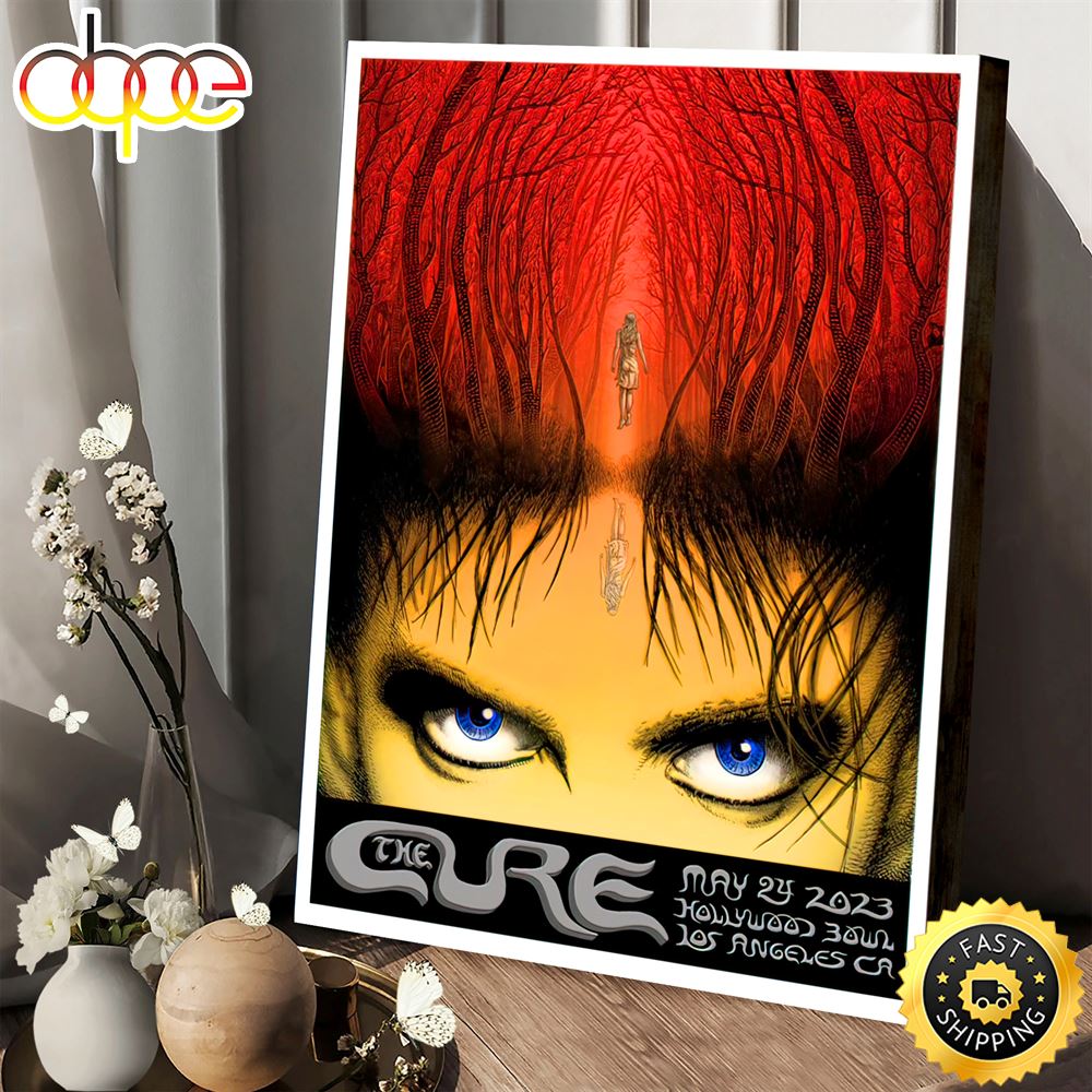 The Cure Los Angeles May 24 Tour 2023 Poster Canvas Ye86sn