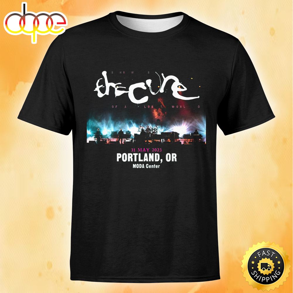 The Cure New Tour 2023 Music Black Unisex Tshirt C4bqd0