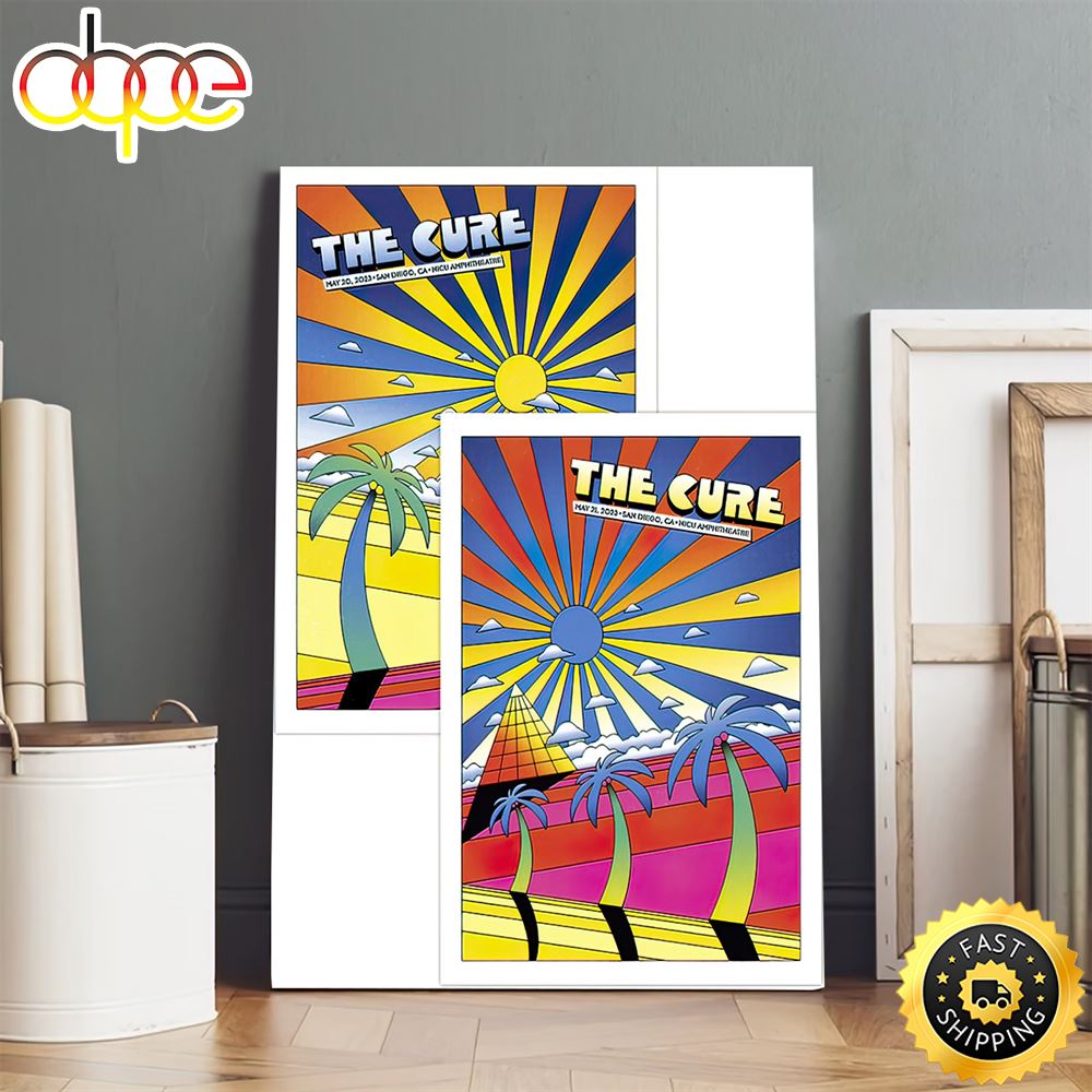 The Cure San Diego May 20 21 Tour 2023 Canvas Poster Lx7sau