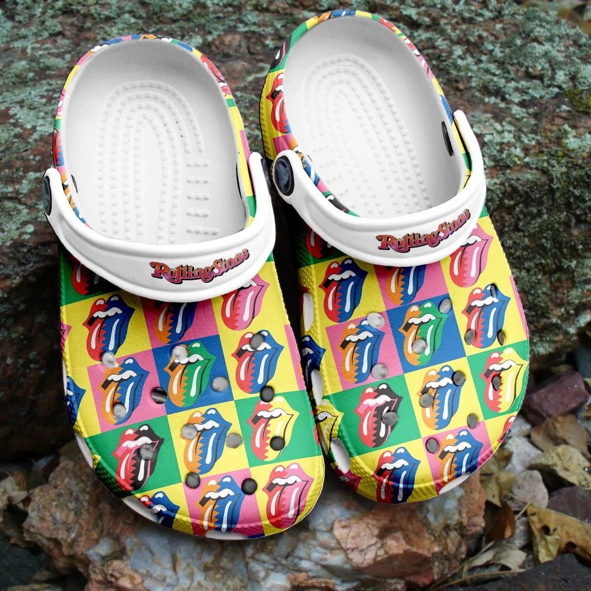 The Rollings Stones Rock Band Crocs Crocband Clogs Shoes Comfortable For Men Women Z3bkp3