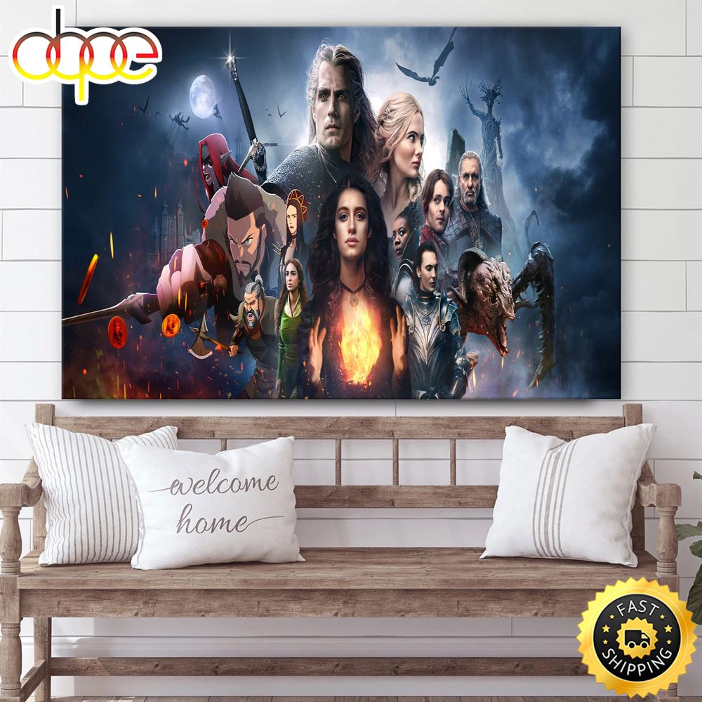 The Witcher Nightmare Of The Wolf Movie 2023 Poster Canvas F18aqx
