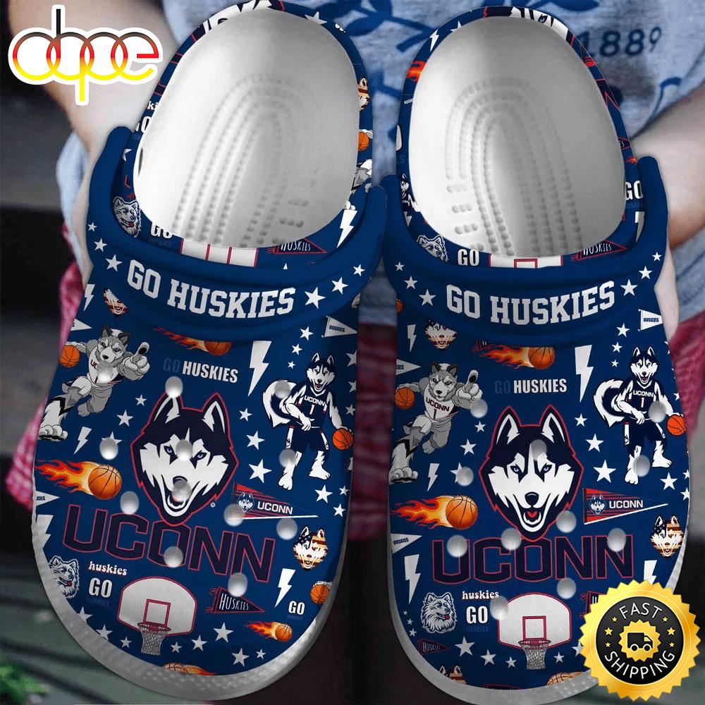 UConn Huskies NCAA Sport Crocs Clogs Crocband Shoes Comfortable For Men Women And Kids Tusogc