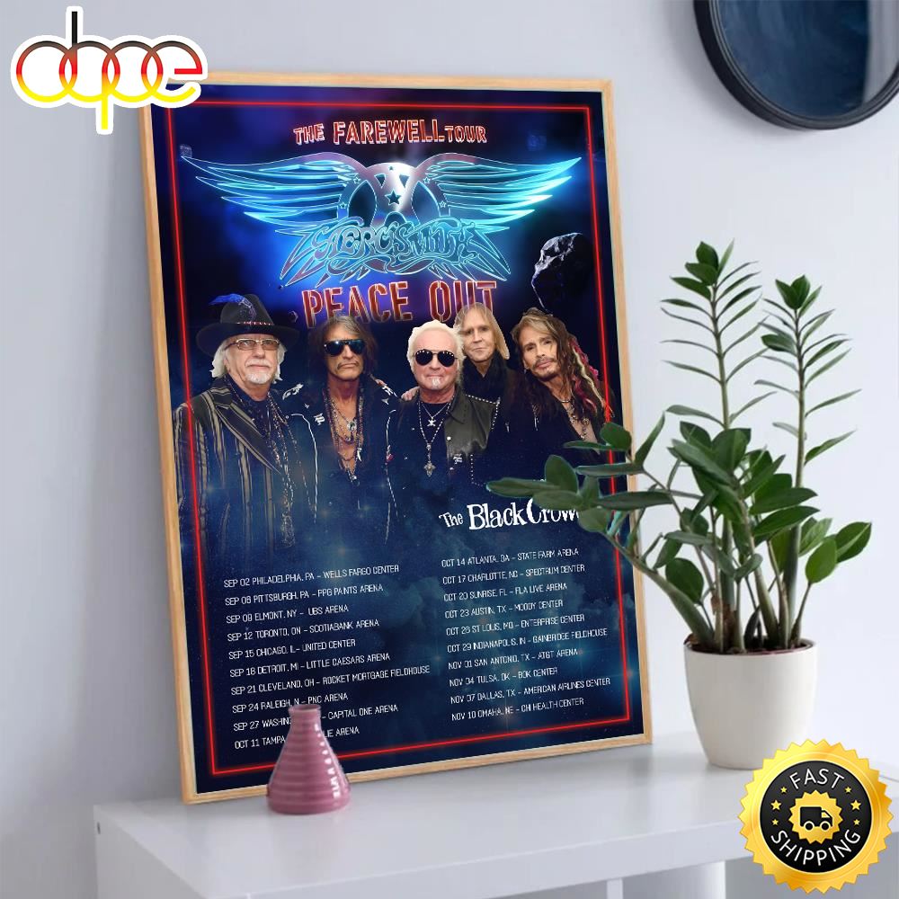 Aerosmith Farewell Tour 2023 Poster Canvas Z87ugl