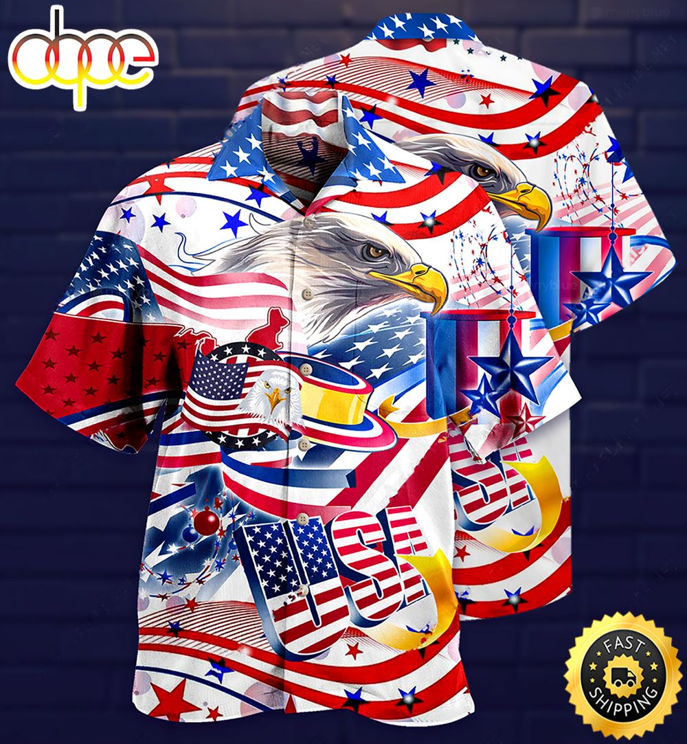 America Eagle America Independence Day Hawaiian Shirt 1 Gmqnk1