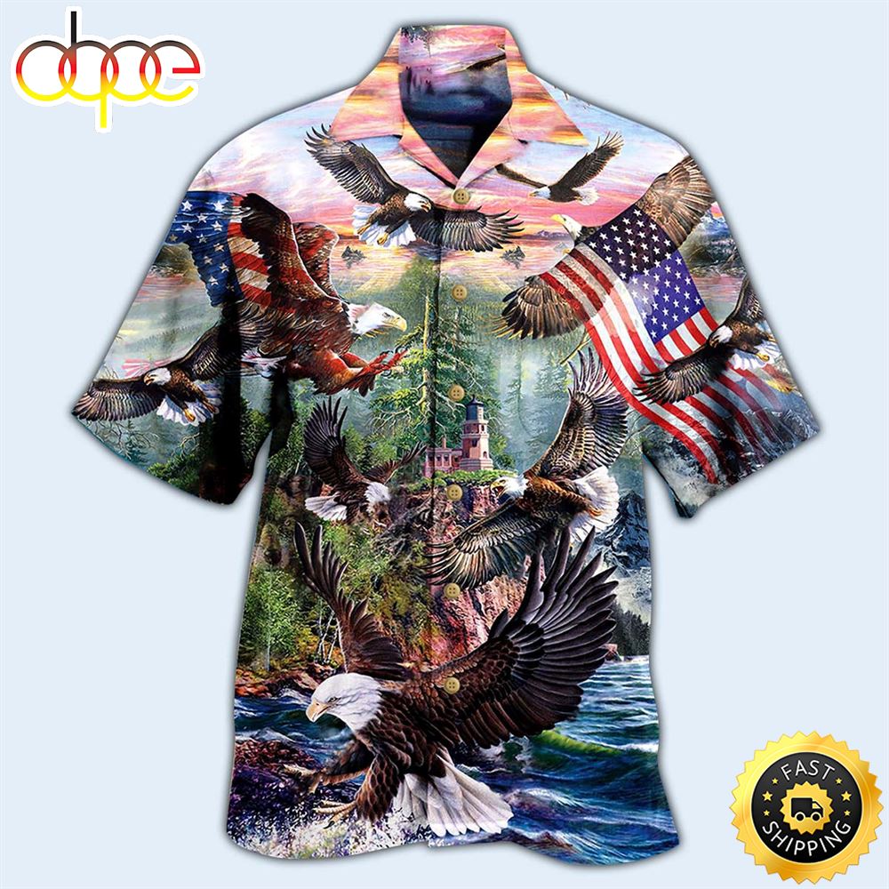 America Eagle Spirit Of America Independence Day Hawaiian Shirt 1 Nh1utx