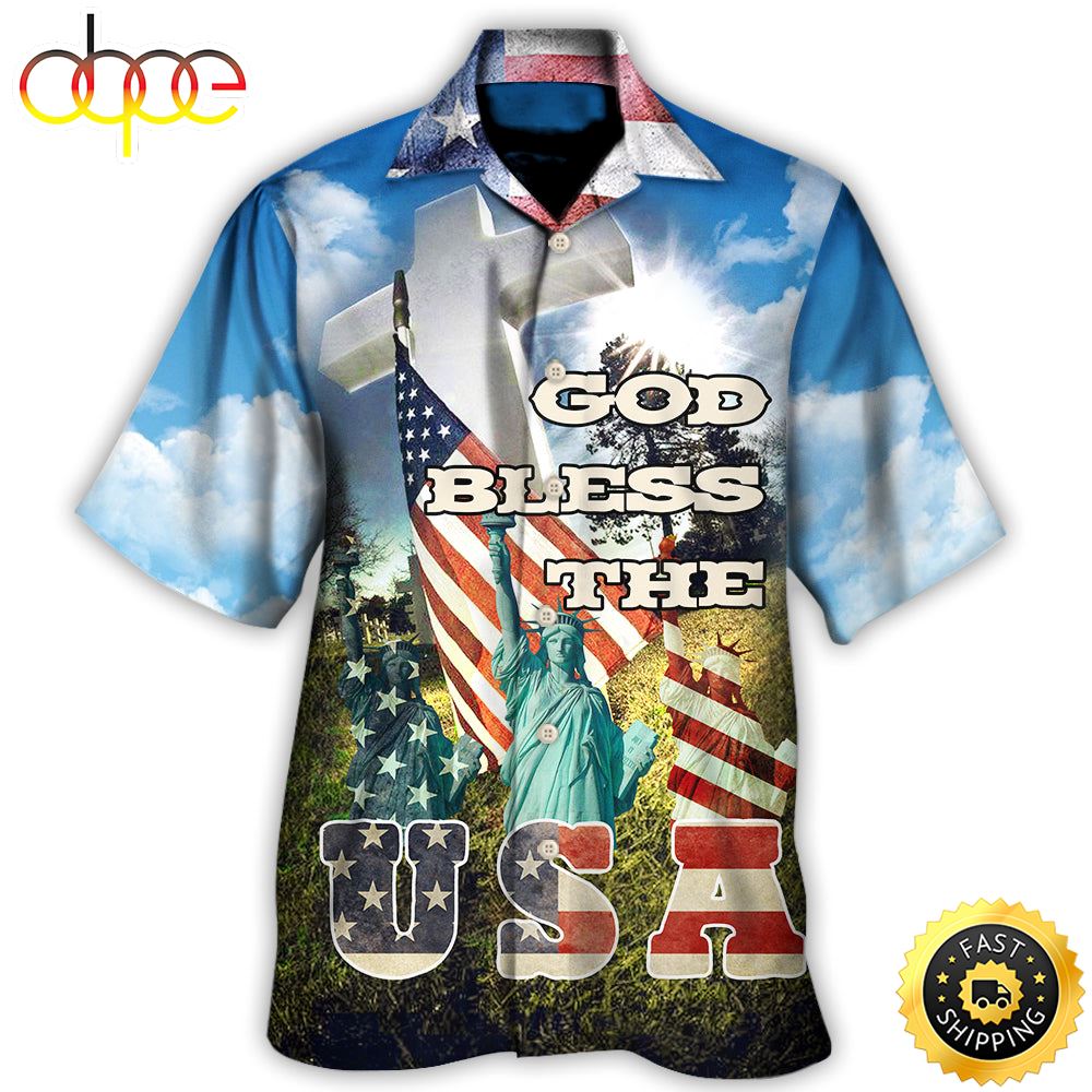 America God Bless America Independence Day Hawaiian Shirt 1 Dicjwv