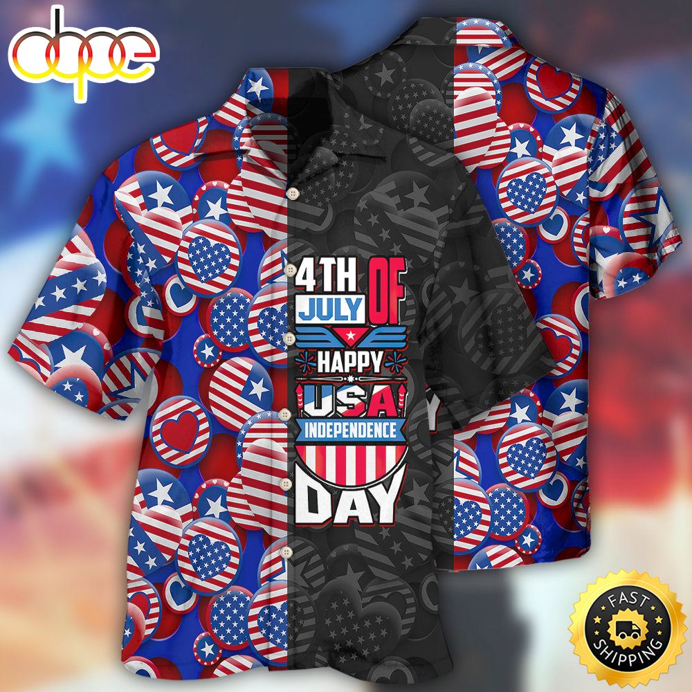 America Independence Day Fourth Of July Happy USA Independence Day Hawaiian Shirt 1 Yusovy