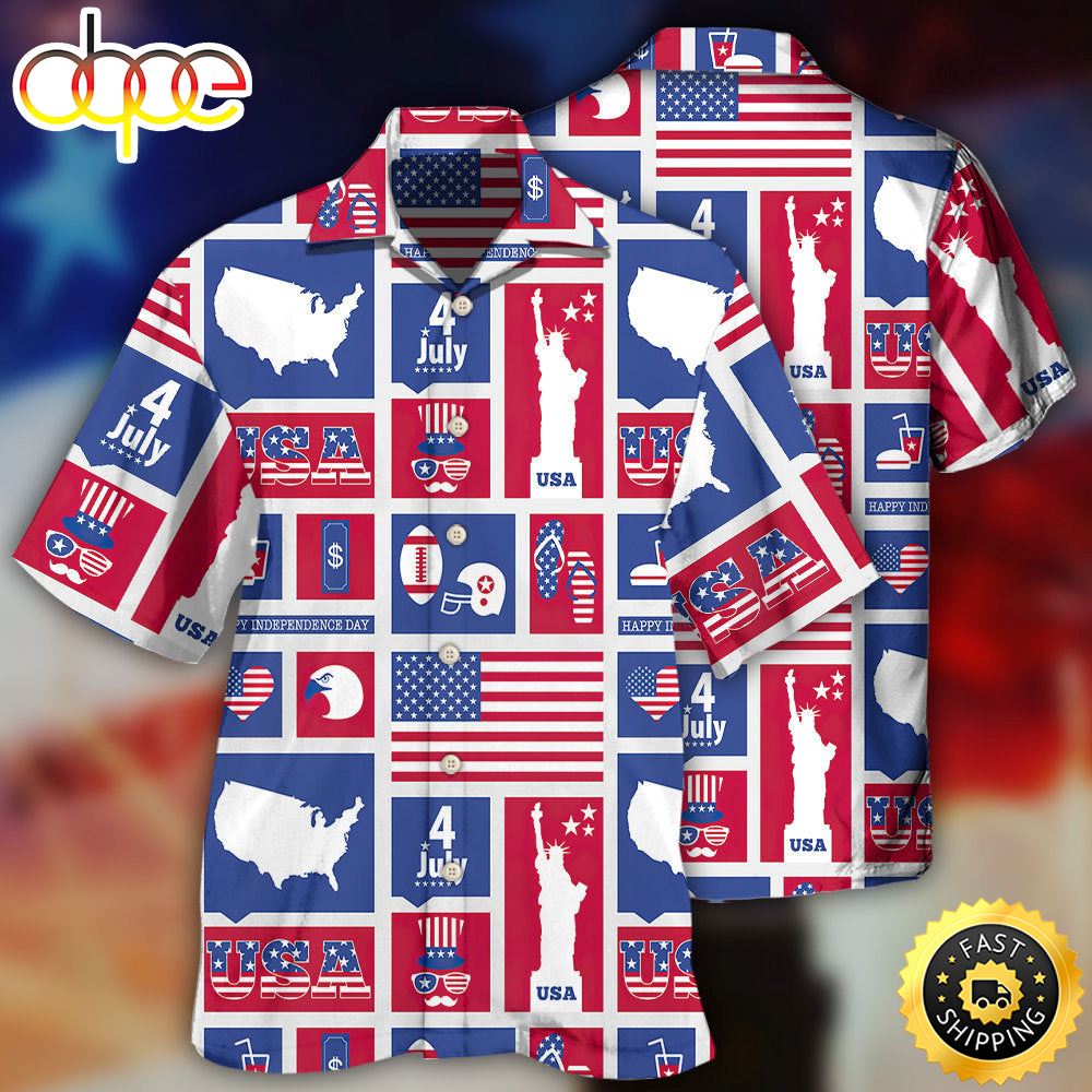 America Independence Day Happy America Independence Day Hawaiian Shirt 1 Hirl31