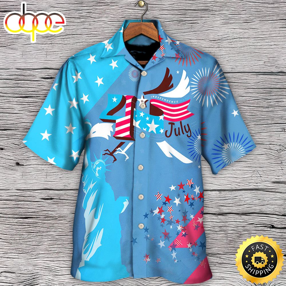 America Independence Happy Day Fourth Of July Independence Day Hawaiian Shirt 1 Yoj6uy
