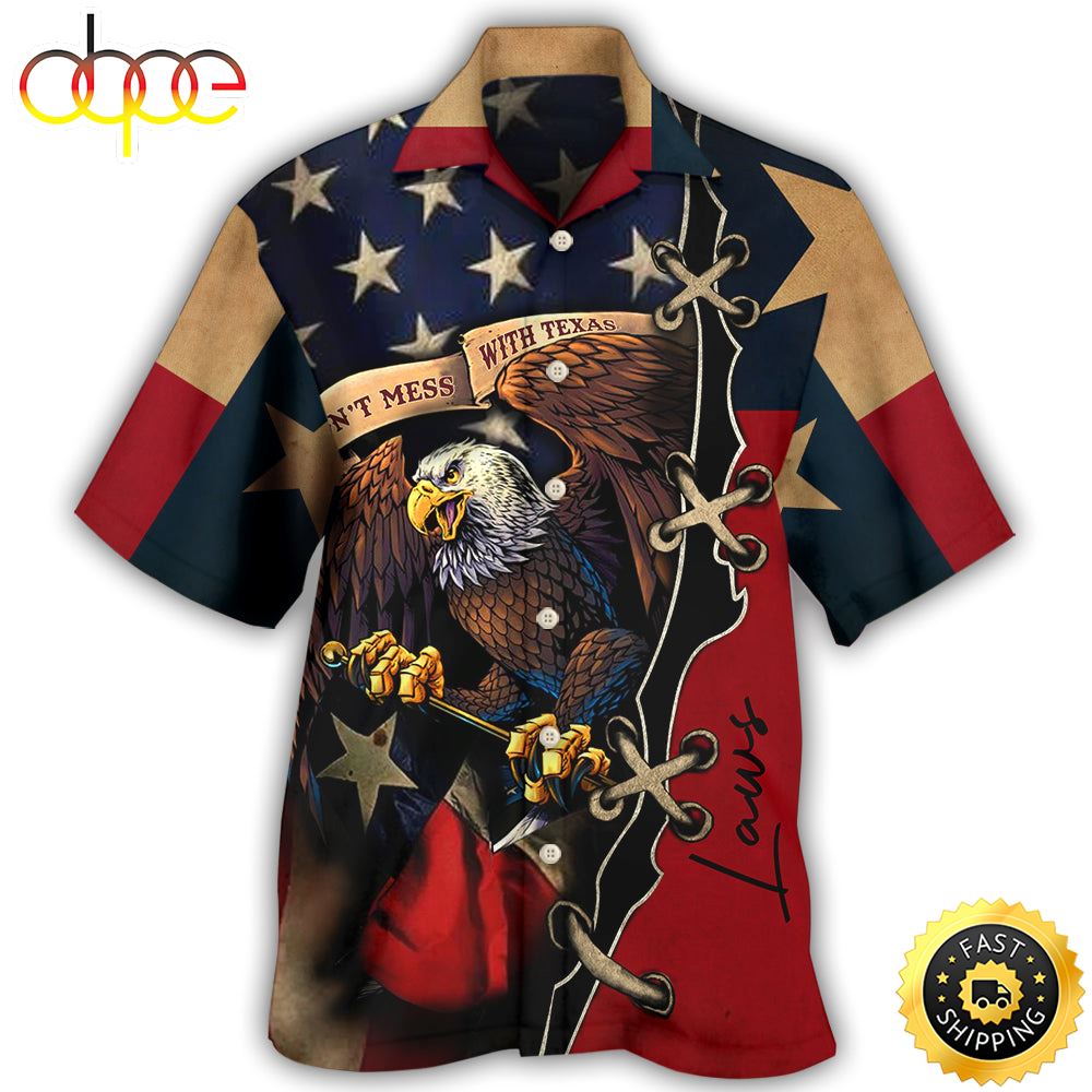 America Texas Eagle Peace Life Style Personalized Independence Day Hawaiian Shirt 1 Gp9qx3