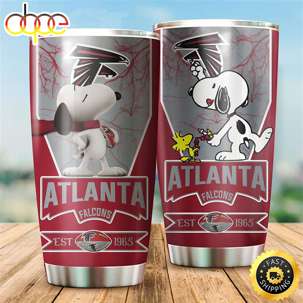 Atlanta Falcons Snoopy All Over Print 3D Tumbler Lpejsc