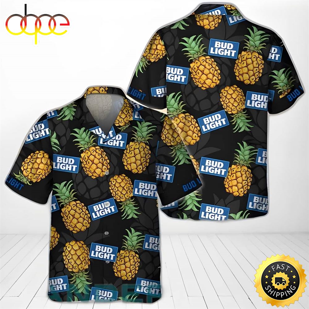 Bud Light Hawaiian Shirt Pineapple Summer Holiday Gift Mfnhhd
