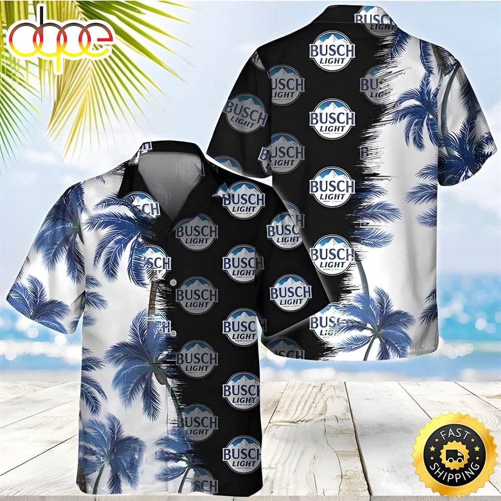Busch Light Hawaiian Shirt Palm Trees Beach Gift For Friend Yeze20