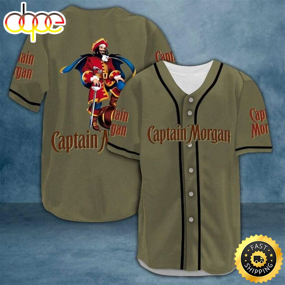Captain Morgan Baseball Jersey For Sports Dad Buj3sv