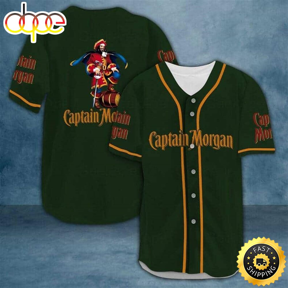 Captain Morgan Baseball Jersey Gift For Dad Khkkx1