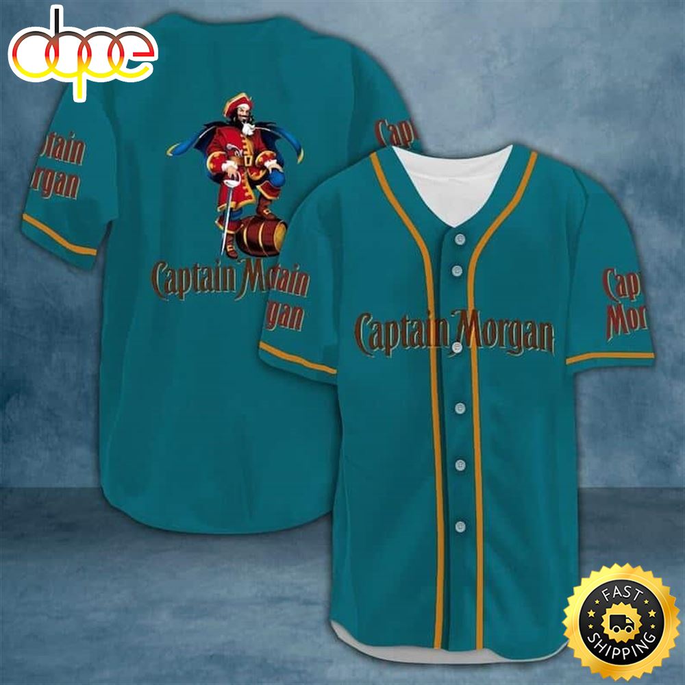 Captain Morgan Baseball Jersey Gift For Sports Dad C0ank8