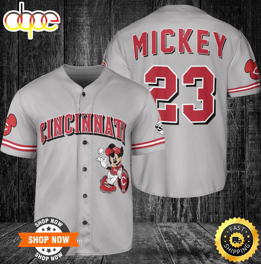 mickey mouse disney baseball jersey