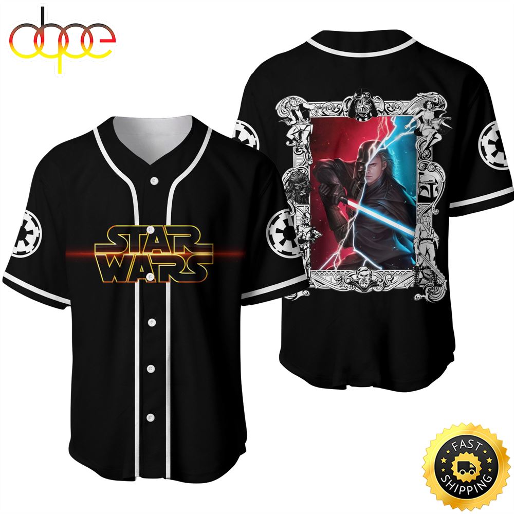 Personalized Pittsburgh Steelers Darth Vader Star Wars All Over Print 3d Baseball  Jersey –