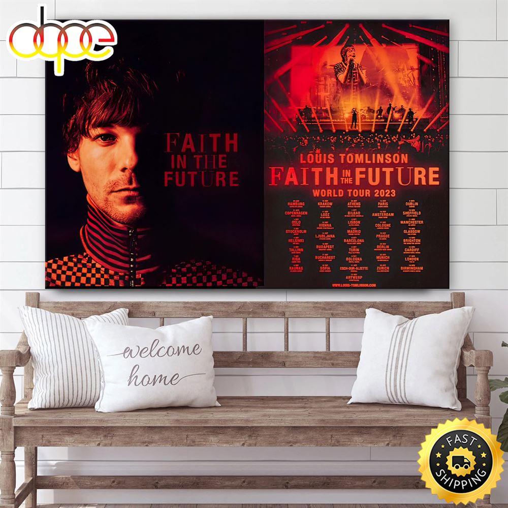 Faith In The Future World Tour 2023 Canvas Poster Xkyvbw