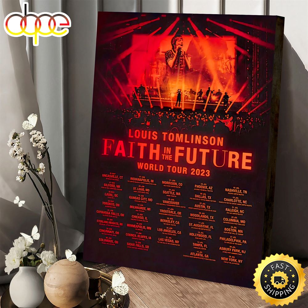 Faith In The Future World Tour 2023 North America Poster Canvas Poster Cfod8o