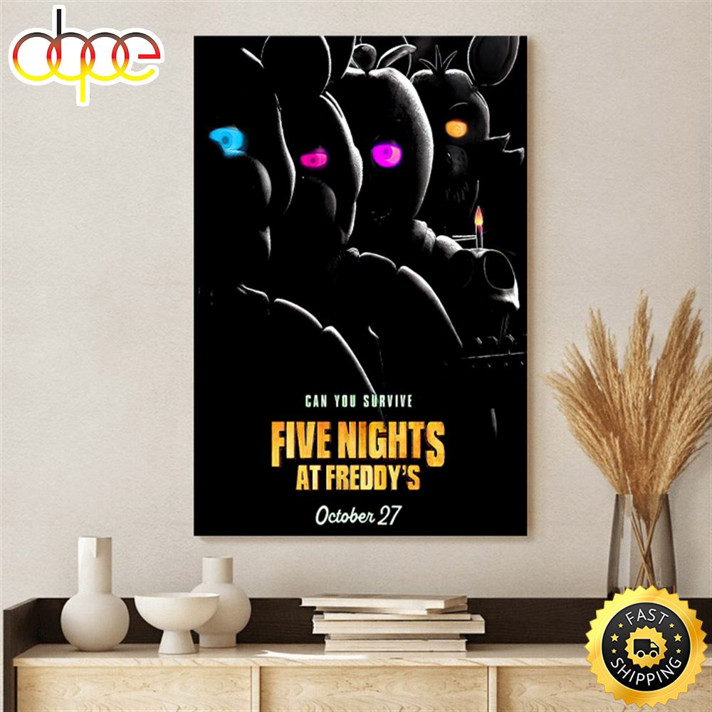 Five Night Freddy 2023 Canvas Poster Yammxe