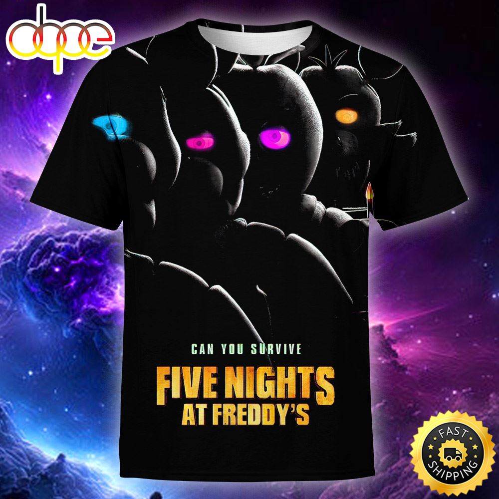 Five Night Freddy 2023 Unisex T Shirt 3d All Over Print Shirts D41ci9