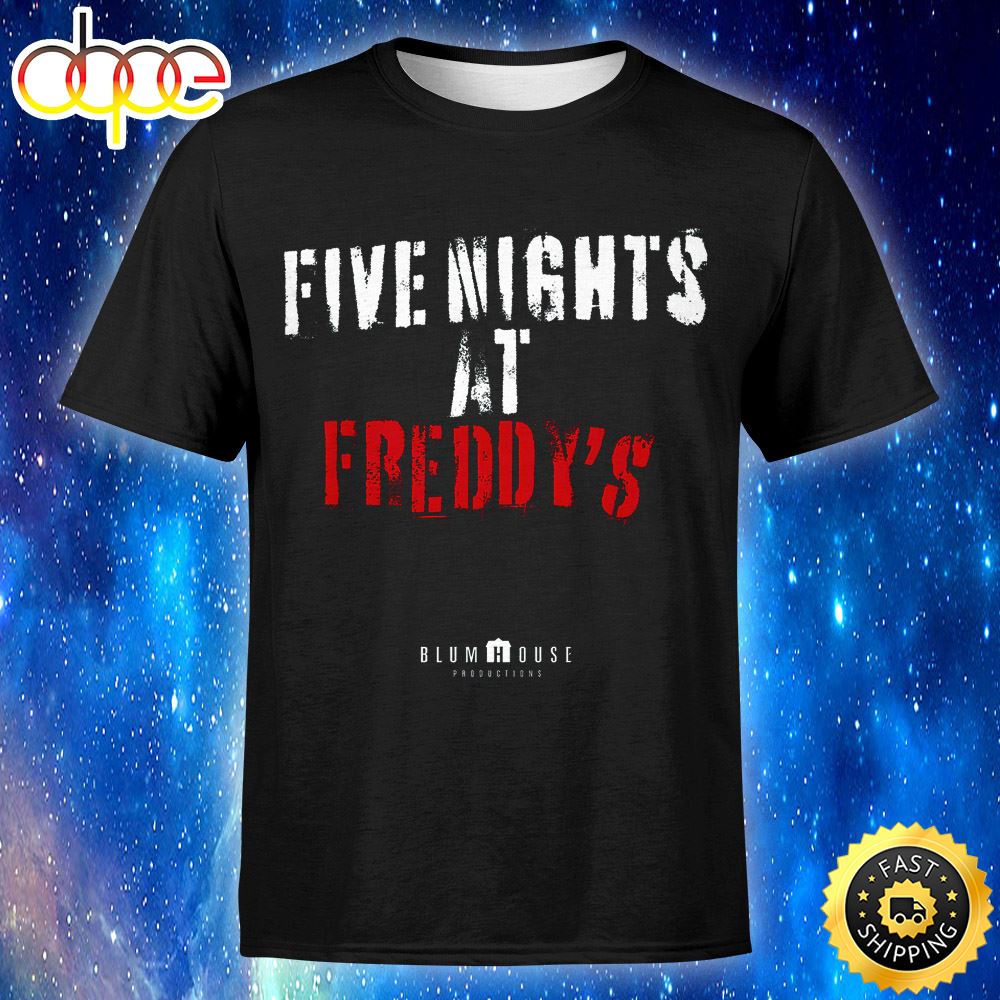 Fnaf Five Nights At Freddy S Black Movie Unisex Tshirt Arbwt7