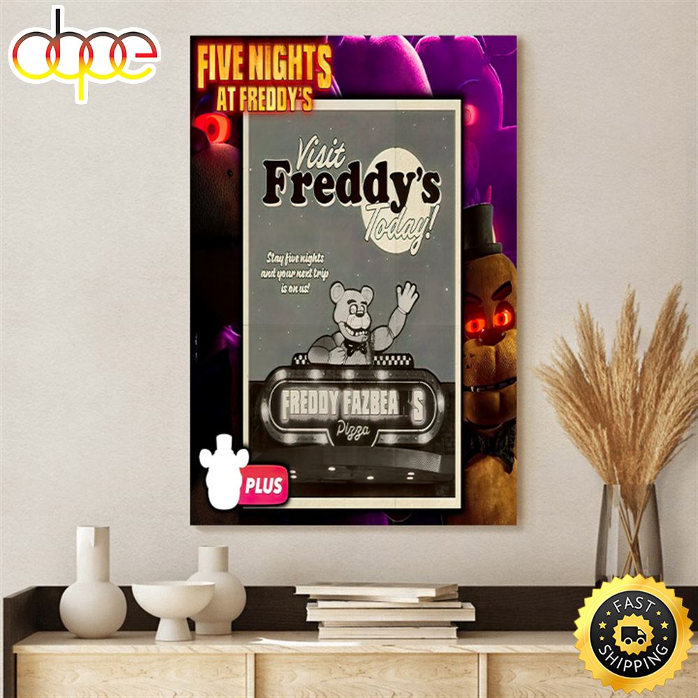 Fnaf Five Nights At Freddy S Movie Canvas Poster Hczbxc