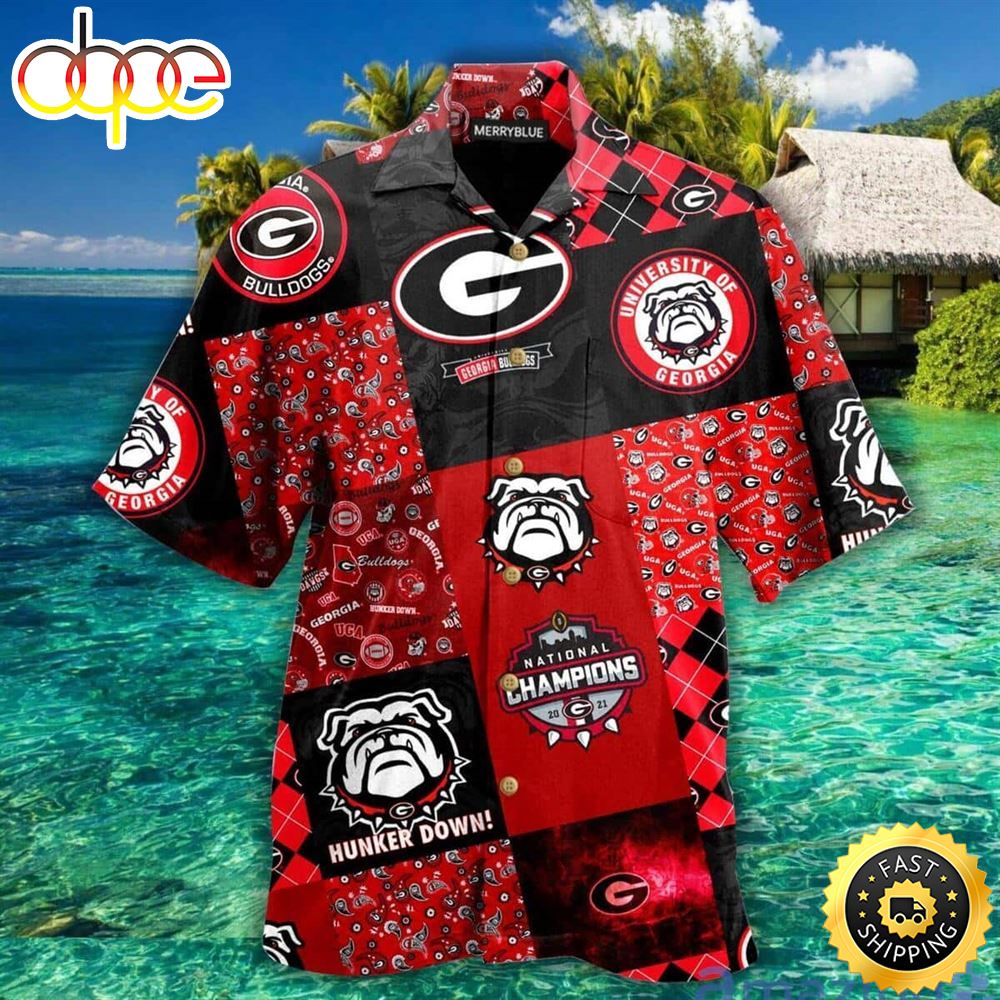 Georgia Bulldogs UGA Hawaiian Shirt Unique Gift For Football Lovers N6chn2
