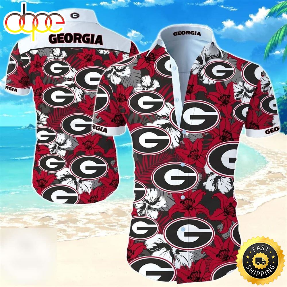 Georgia Bulldogs UGA Hawaiian Shirt Valentine S Gift For Football Fans Clrgui