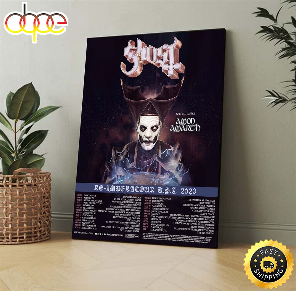 Ghost Band Tour 2023 Poster Canvas Oc2kjd